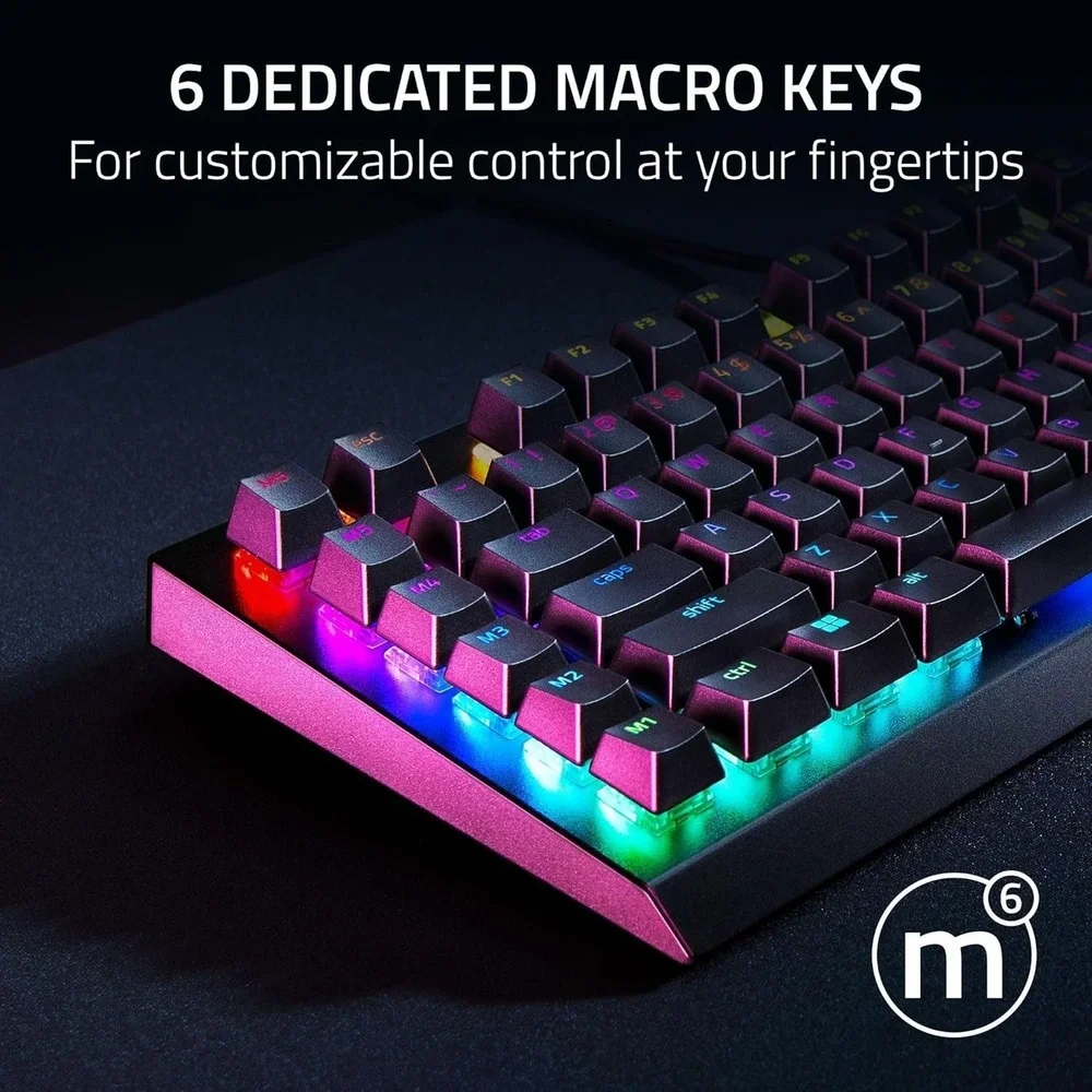 Razer BlackWidow‎ V4 X RGB Mechanical Keyboard Yellow Linear Switch PC